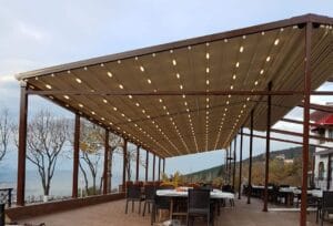 Kumandalı Otomatik Raylı Tente