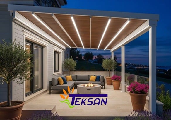 ışıklı Pergola Tente