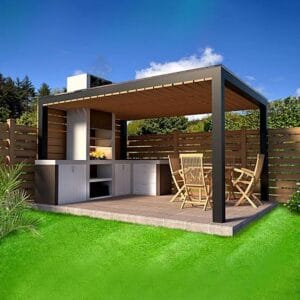 Dış Mekan Açık Hava Pergola Tente Mutfak