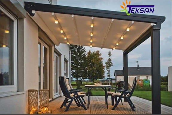 ışıklı Pergola Tente